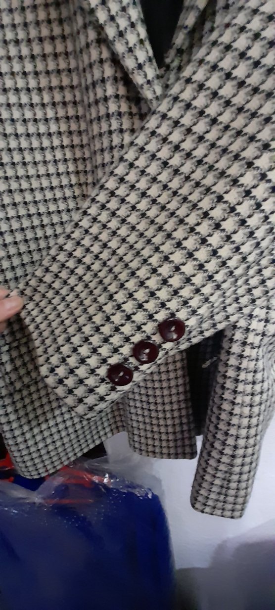 Ekoseli  Kadın Blazer Ceket - Görsel 4