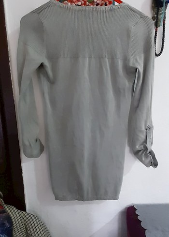 V Yaka Düğmeli Kadın Triko - Görsel 7