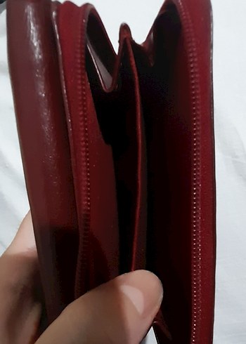 Bordo Kadın Cüzdan - Görsel 4