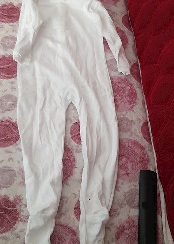 Uzun Kollu Beyaz Tulum - Görsel 6