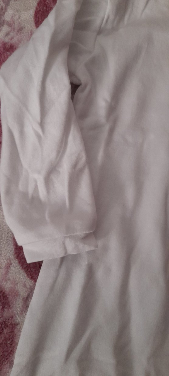 Uzun Kollu Beyaz Tulum - Görsel 3