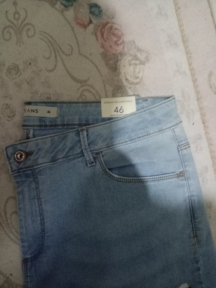 Mavi Mini Denim Şort - Görsel 2