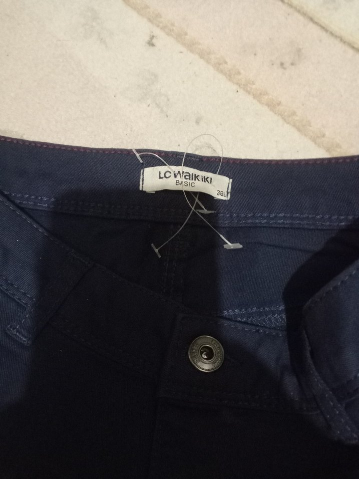 Lacivert Regular Fit Denim Pantolon - Görsel 2