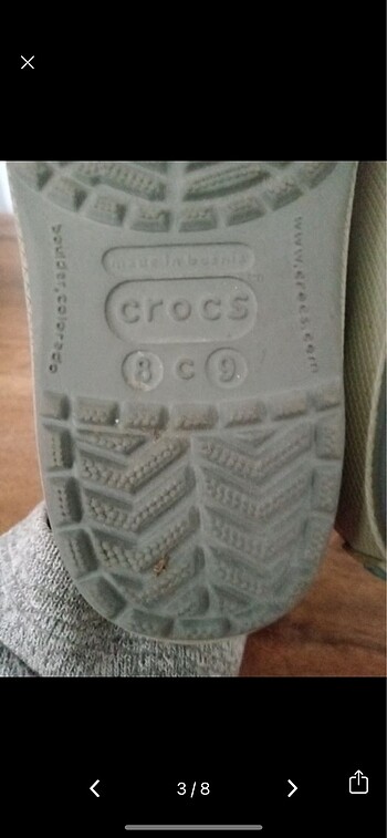 24 Beden Crocs terlik