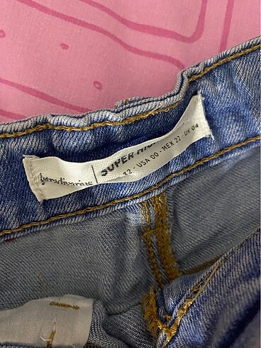 34 Beden mavi Renk Stradivarius jean pantolon kadın