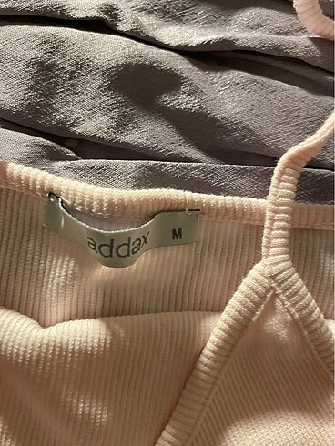 m Beden pembe Renk Addax pudra renkli crop top