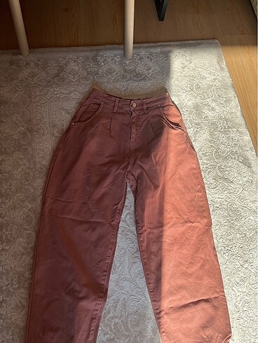 34 Beden bordo Renk Zara jeans