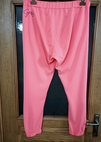 Pembe Rahat Kesim Kadın Eşofman Altı - Görsel 4