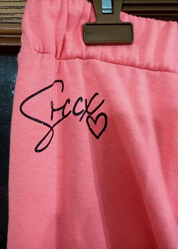 Pembe Rahat Kesim Kadın Eşofman Altı - Görsel 3