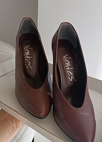 Diğer Bordo topuklu ayakkabı