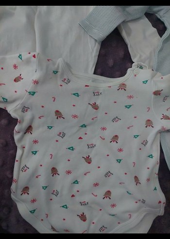 Uzun Kollu Beyaz Bebek Bodyler - Görsel 6