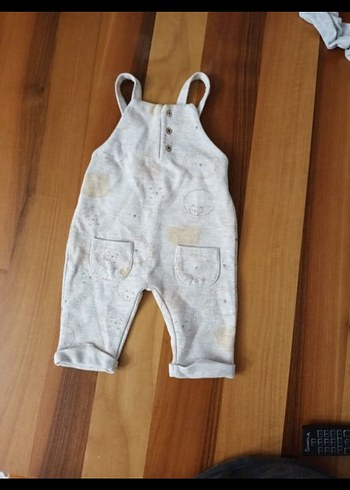 Bej Bohem Tarzı Erkek Çocuk Salopet - Görsel 2