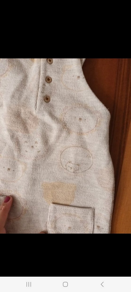 Bej Bohem Tarzı Erkek Çocuk Salopet - Görsel 3