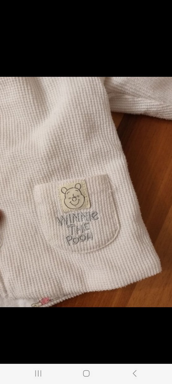 Kapüşonlu Beyaz Kız Çocuk Düğmeli Ceket - Görsel 5