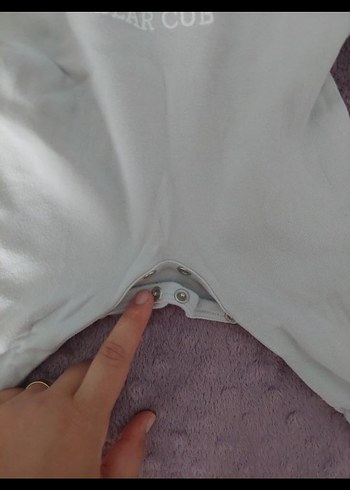 Gri Erkek Bebek Uzun Kollu Tulum Seti - Görsel 4