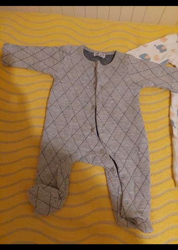 Uzun Kollu Gri Erkek Bebek Tulum - Görsel 2