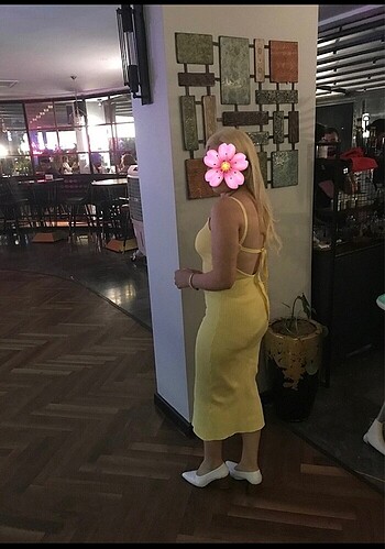Zara Zara askılı örme elbise