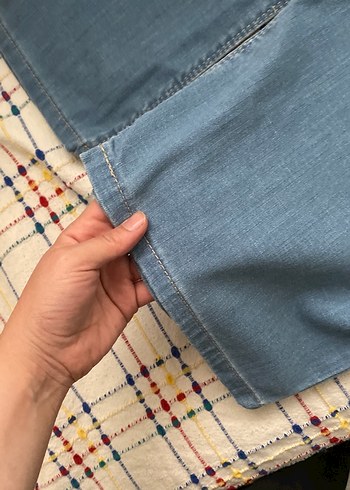 Diğer Kadın Mavi Geniş Paça Kot Pantolon