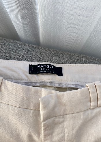 Mango Beyaz Regular Fit Erkek Pantolon