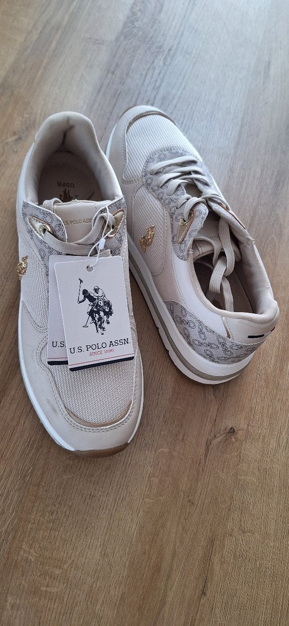 Bej Yılan Desenli Dolgu Topuklu Kadın Spor Ayakkabı - Görsel 4