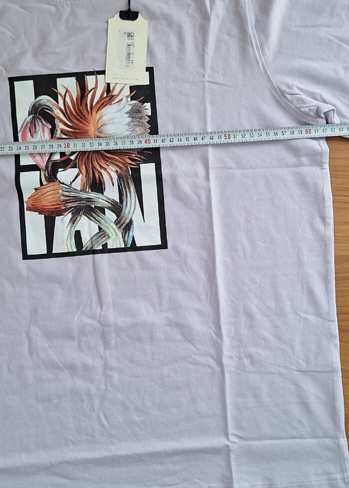 xxl beden Lufian marka tişört bedene ait ölçüler resimlerde mevc - Görsel 4