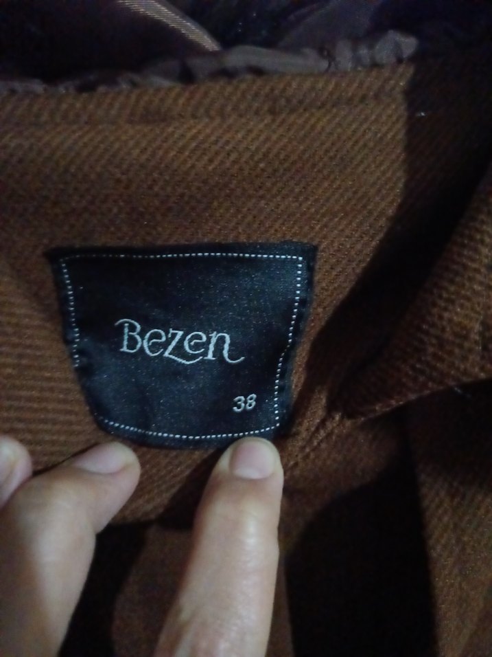 Kahverengi Uzun Kadın Kaban Kürklü - Görsel 3