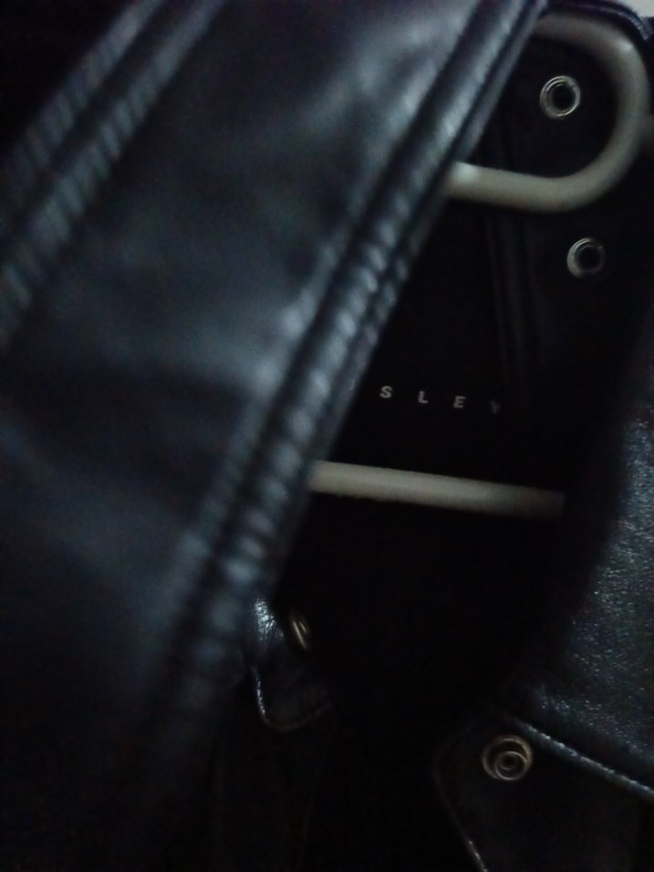Siyah %100 deri Uzun Kadın ceket - Görsel 5