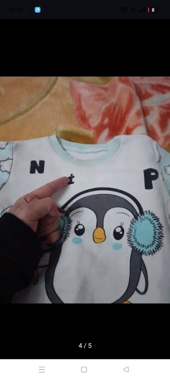 Mavi Kolsuz Pamuklu Bebek Takımı - Görsel 3