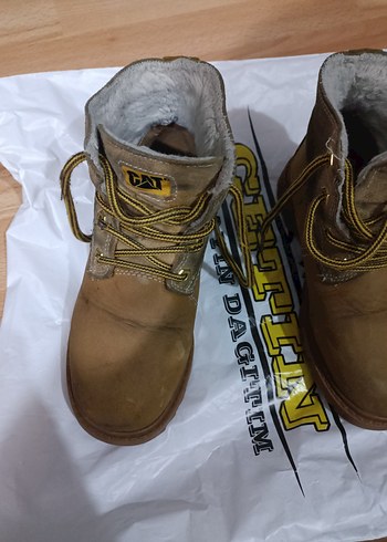 cat kahverengi Süet Çocuk Botu - Görsel 2