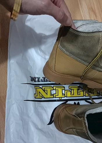 cat kahverengi Süet Çocuk Botu - Görsel 3