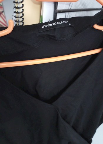 Siyah V Yakalı Salaş Elbise - Görsel 5