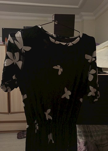 Siyah uzun elbise - Görsel 2