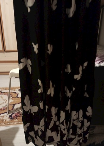 Siyah uzun elbise - Görsel 3