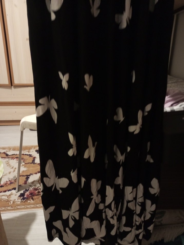 Siyah uzun elbise - Görsel 3