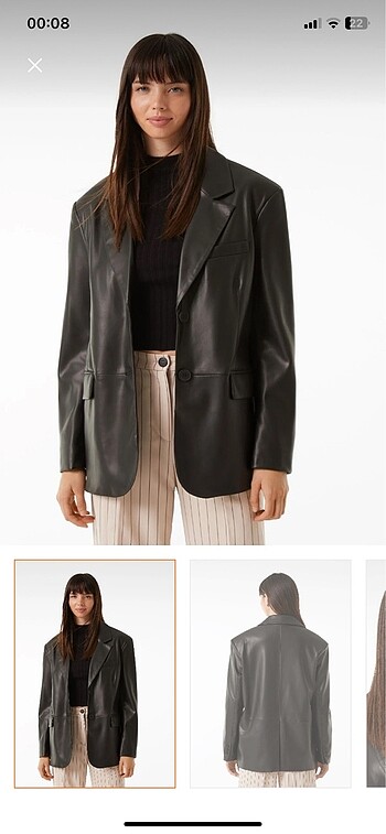 Bershka bershka blazer deri ceket