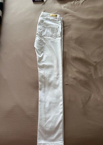 Kız çocuk Beyaz Denim Pantolon 8-9 - Görsel 2