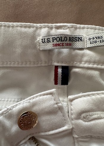 Kız çocuk Beyaz Denim Pantolon 8-9 - Görsel 5