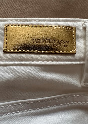 Kız çocuk Beyaz Denim Pantolon 8-9 - Görsel 7