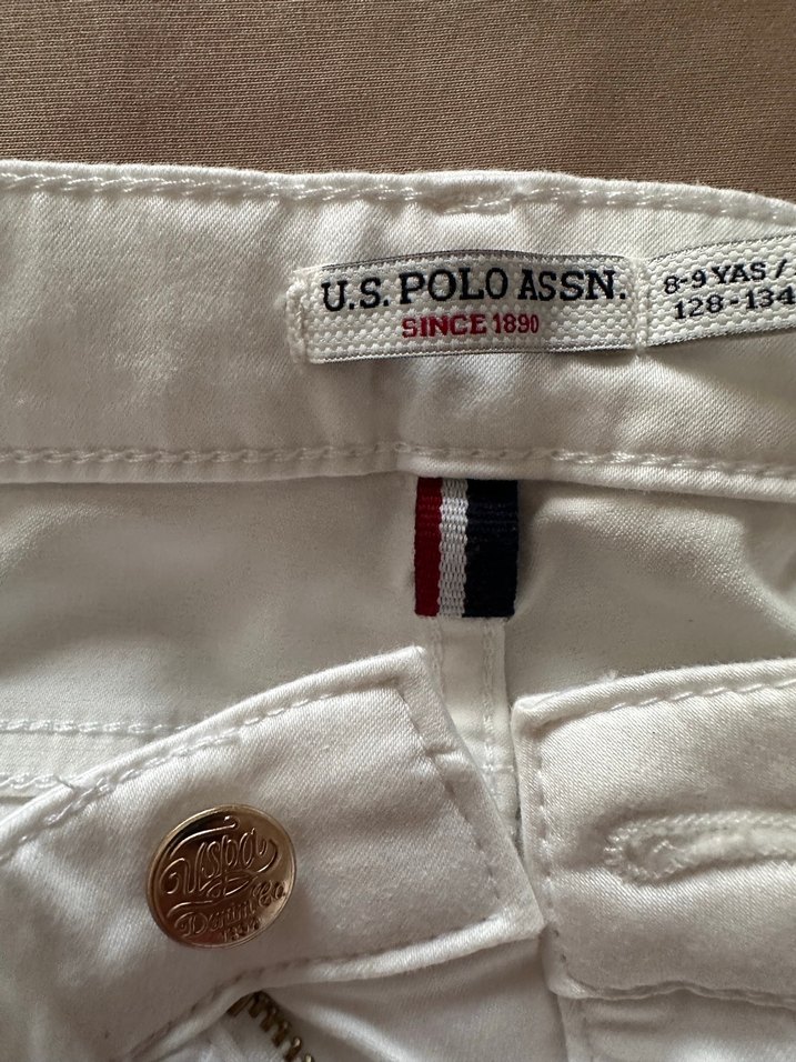 Kız çocuk Beyaz Denim Pantolon 8-9 - Görsel 5