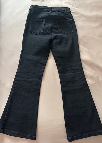 Siyah Kız çocuk boru paça jean pantolon 8 yaş Lcw - Görsel 5