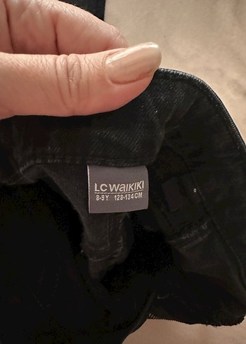 Siyah Kız çocuk boru paça jean pantolon 8 yaş Lcw - Görsel 10