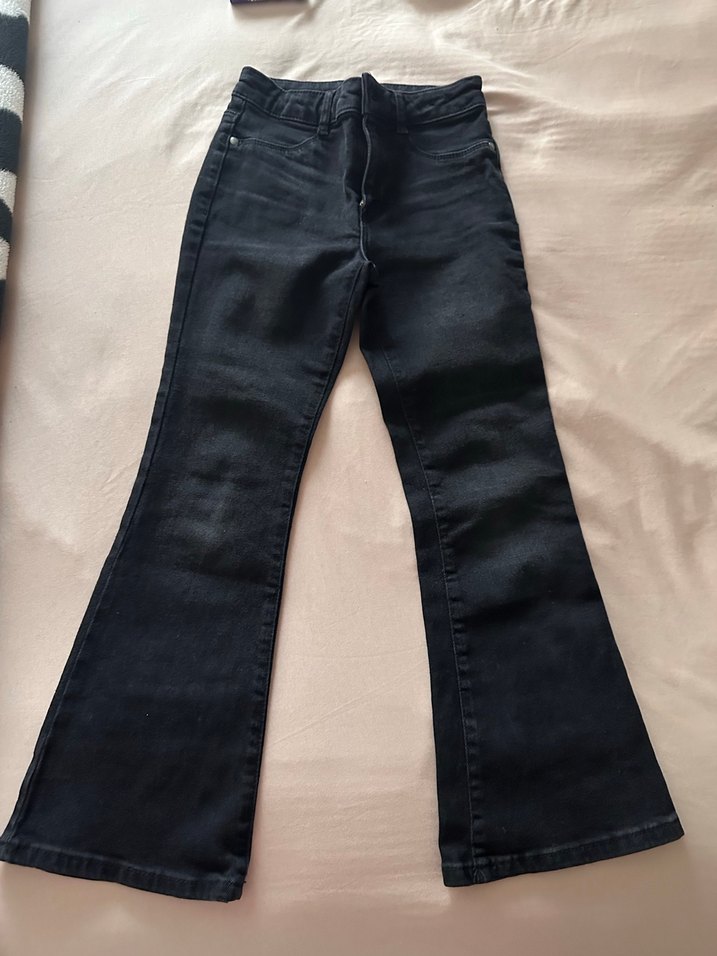 Siyah Kız çocuk boru paça jean pantolon 8 yaş Lcw - Görsel 4