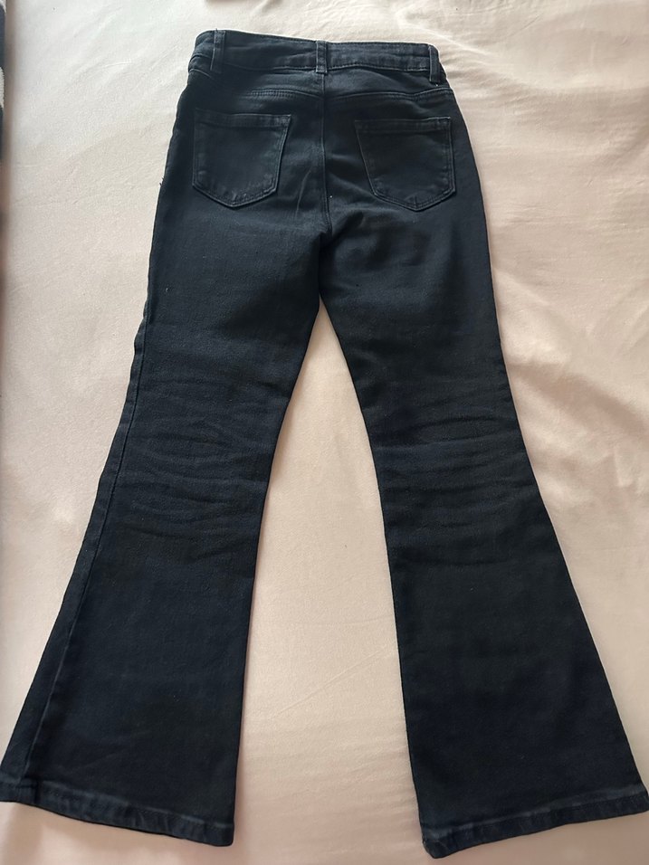 Siyah Kız çocuk boru paça jean pantolon 8 yaş Lcw - Görsel 5