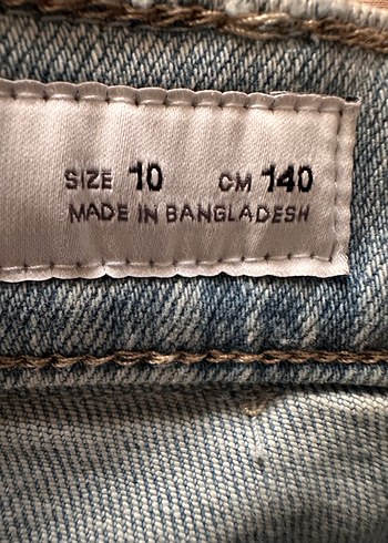 Açık mavi Jean Pantolon kız çocuk 10 yaş - Görsel 6