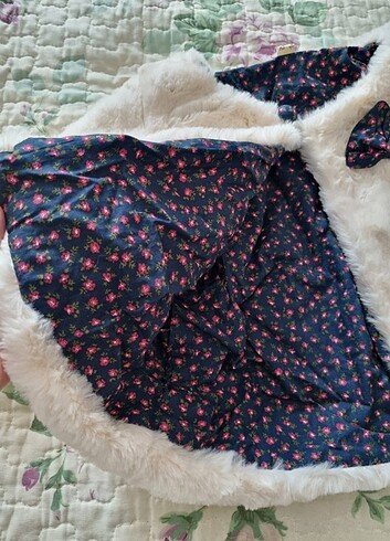 Kiz çocuğu astarlı kürk panço (yeni) 3 yaş - Görsel 7