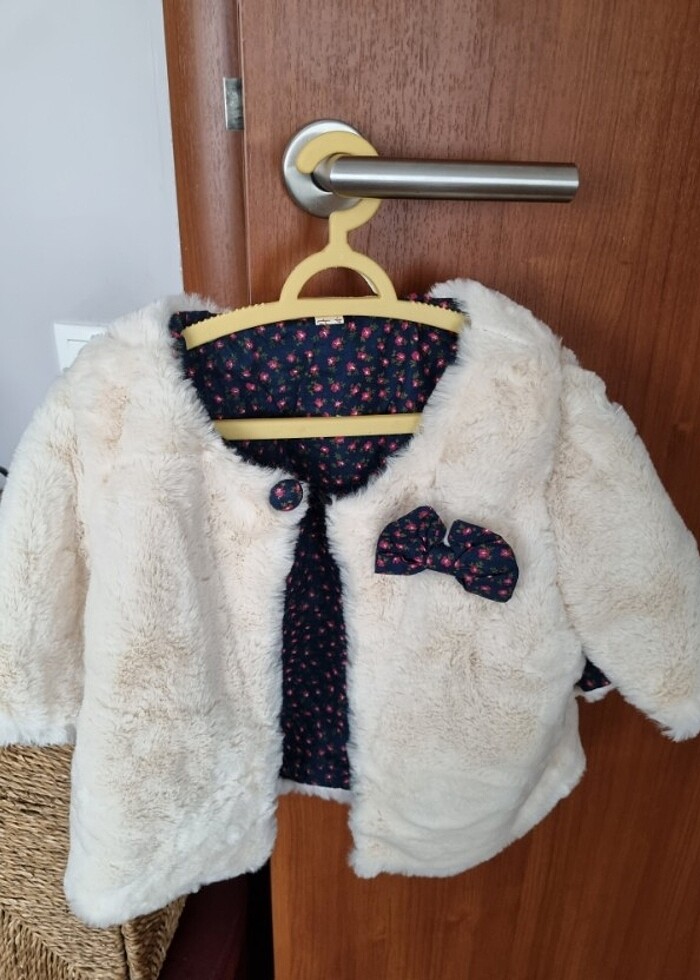 Kiz çocuğu astarlı kürk panço (yeni) 3 yaş - Görsel 2