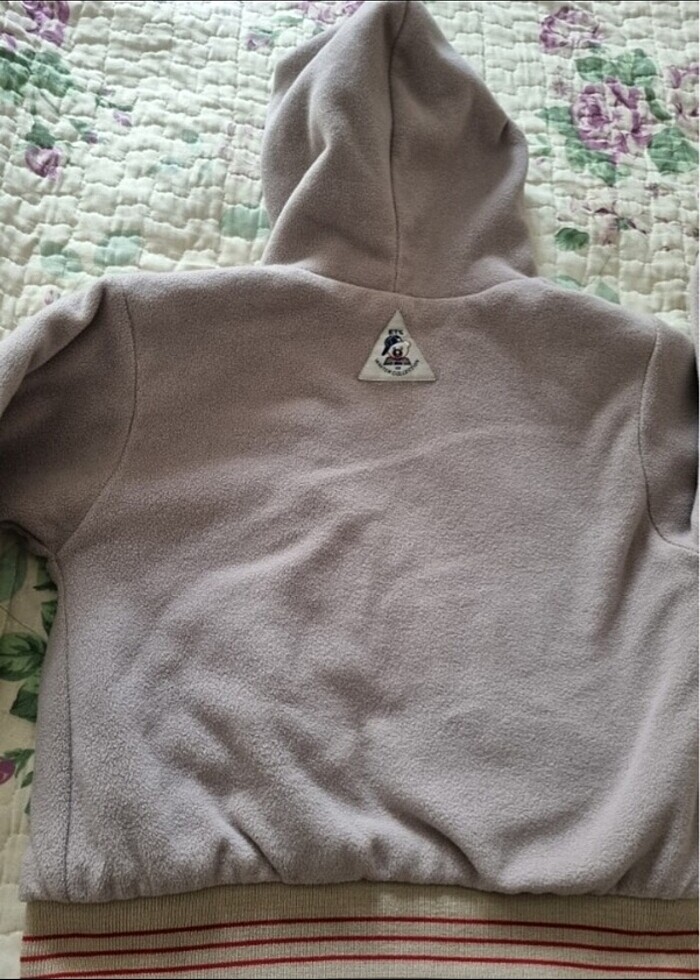 Unisex Çift taraflı bej ve kırmızı  Bts mont (4_6 yaş) - Görsel 4