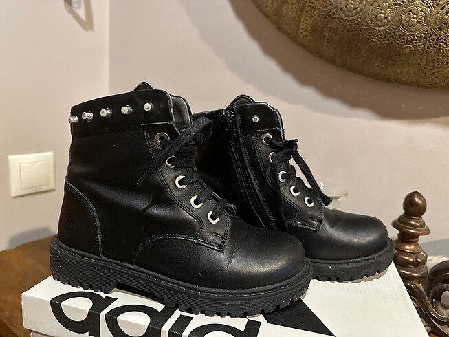 Kız çocuk siyah deri ortopedik çizme 31 Boyner - Görsel 2