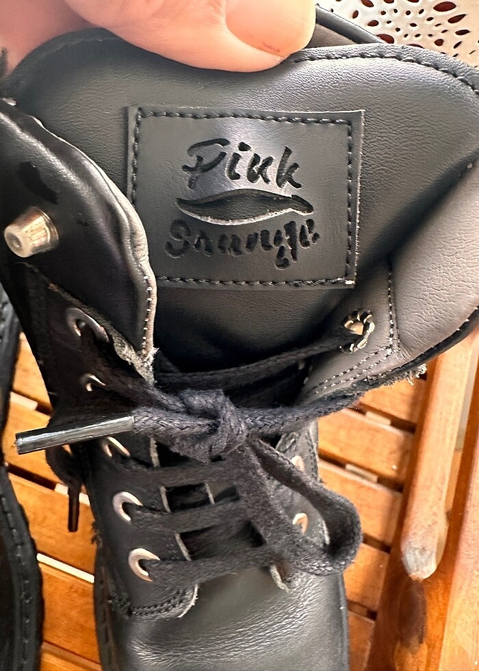 Kız çocuk siyah deri ortopedik çizme 31 Boyner - Görsel 4