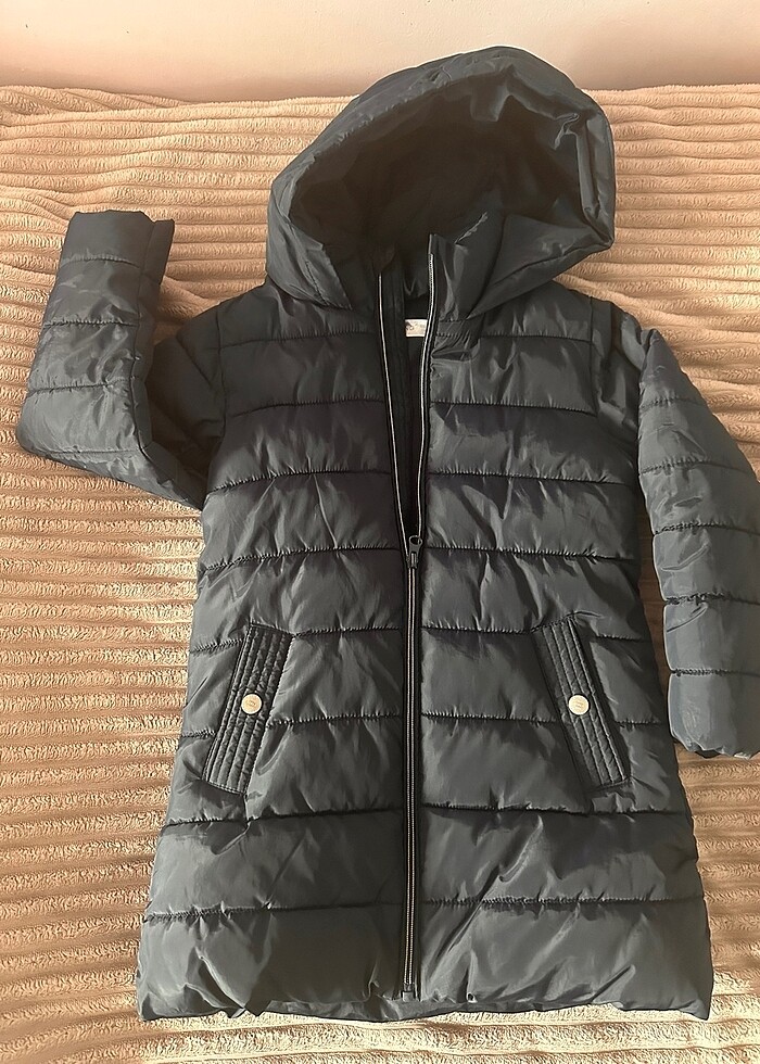 Mango kız çocuk uzun mont 7 yaş - Görsel 2